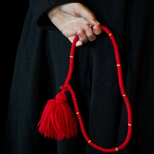 Prayer Rope, Red Silk